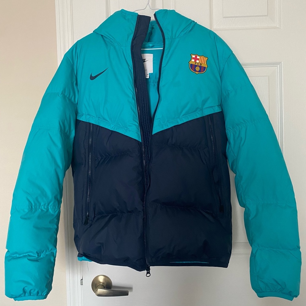 Fc Barcelona Nike Puffer Jacket Size Small